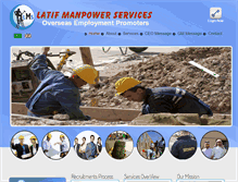 Tablet Screenshot of latifmanpower.com